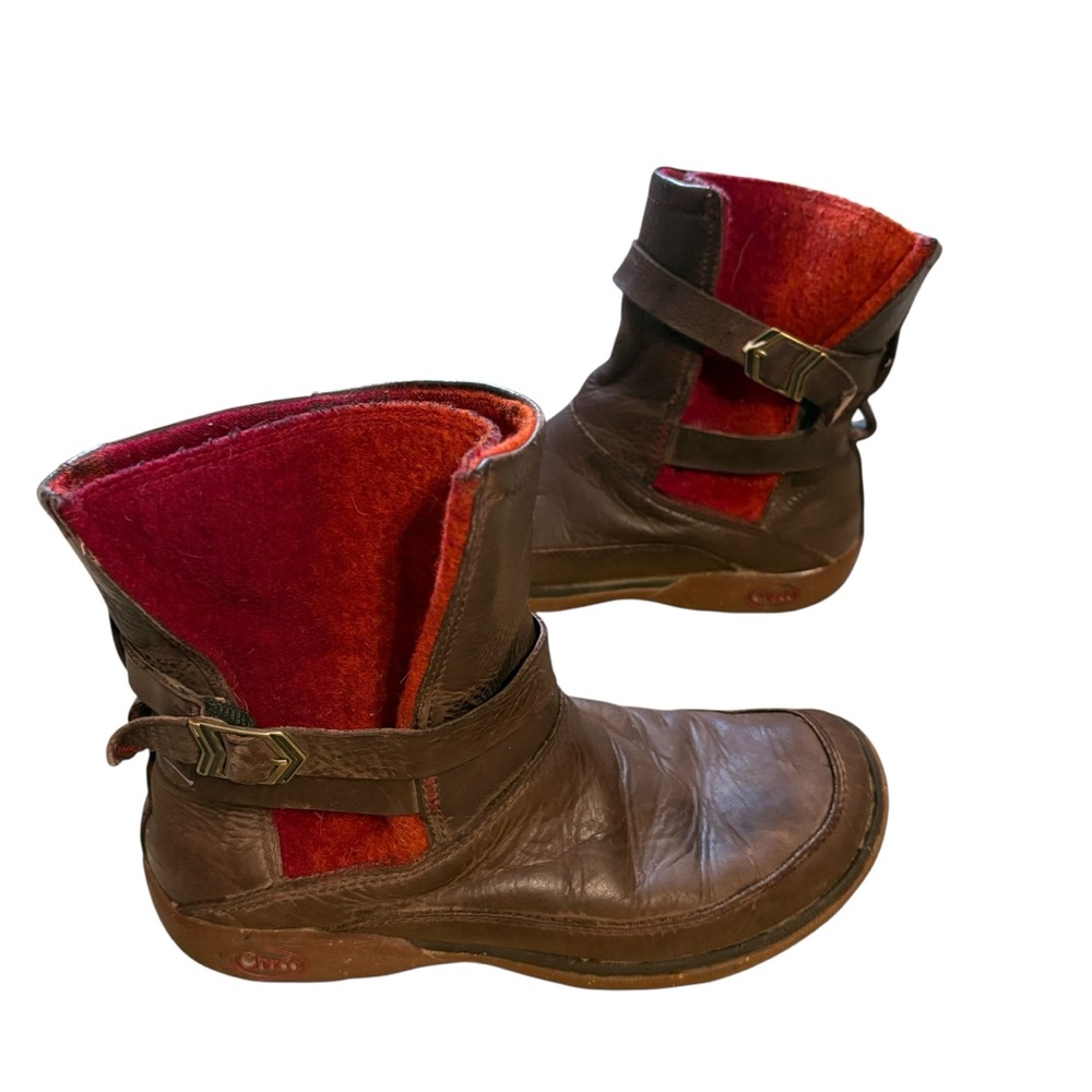 Chaco Hopi leather wool ankle boots 7.5